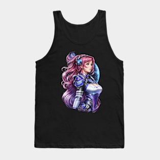 Mystery of Andromeda: Enchanting AI Anime Character Art Tank Top